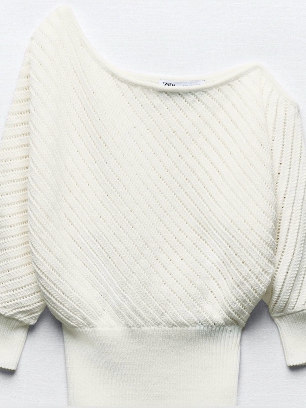 Zara Pointelle Sweater